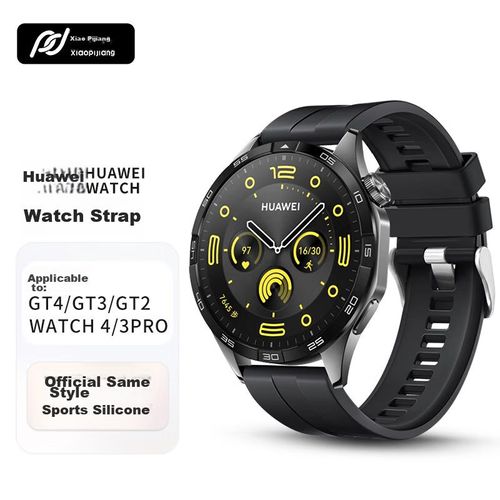 Correa de reloj de silicona XIAOPIJIAN para Huawei GT5pro/GT4/GT3pro/GT2, 22mm, negro
