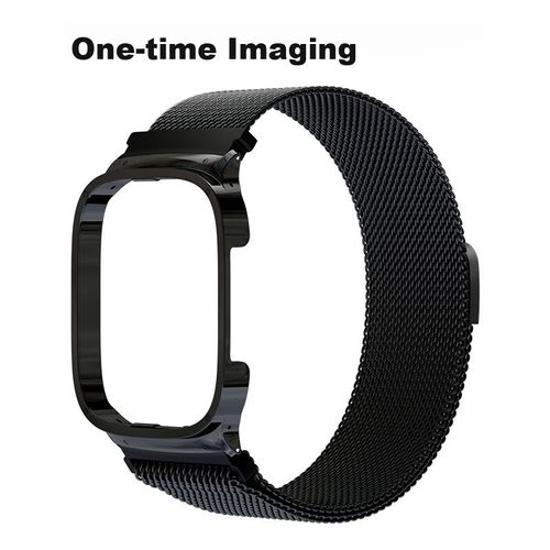 Correa de malla milanesa CangHua para Redmi Watch 3, negra