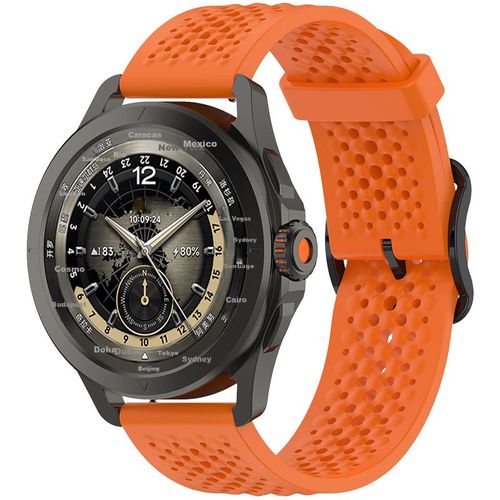 Correa de silicona líquida KMaxAI para reloj Xiaomi S4/S4 Sport/S1/S2/S3 Pro, naranja
