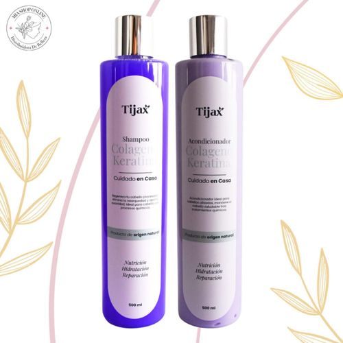 Duo Shampoo y Acodicionador Colágeno/Keratina TIJAX 500ML