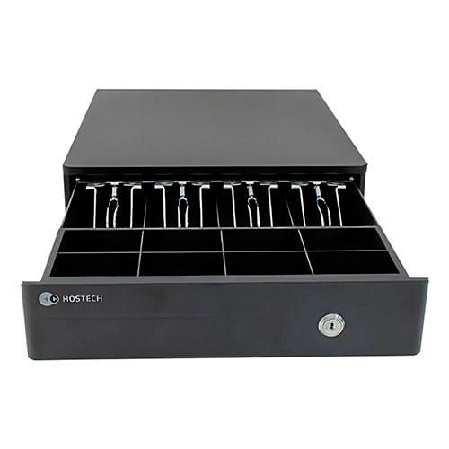 Cajon de dinero Hostech ht-300 4 billetes 8 monedas negro acero rj11 htposcd1b