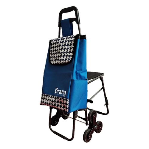 Carro Mandado Azul C/Silla Traslado Hergonomica Brang