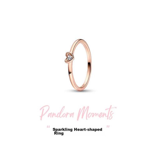 Anillo PANDORA 182495CO1 oro rosa con zirconia cúbica para mujer