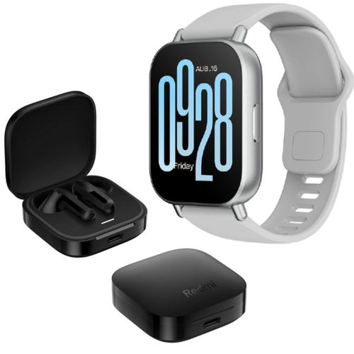 Xiaomi Smartwatch Redmi Watch 5 Active BLANCO + Redmi Buds 6 Active NEGRO