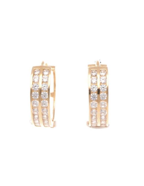 Arracadas Oro Amarillo 14K con Zirconias SL15E2220AY-16