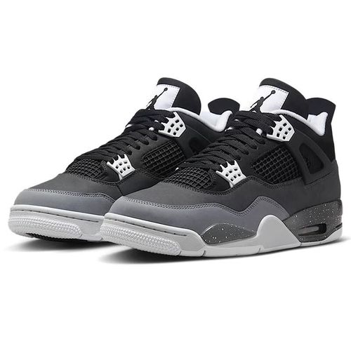 Tenis de baloncesto NIKE Air Jordan 4 Retro Negro/Blanco para hombre