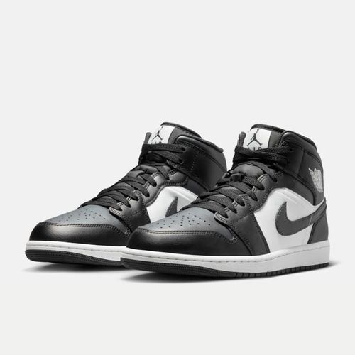 Tenis de baloncesto NIKE AJ1 JORDAN 1 MID Negros/Blancos para hombre