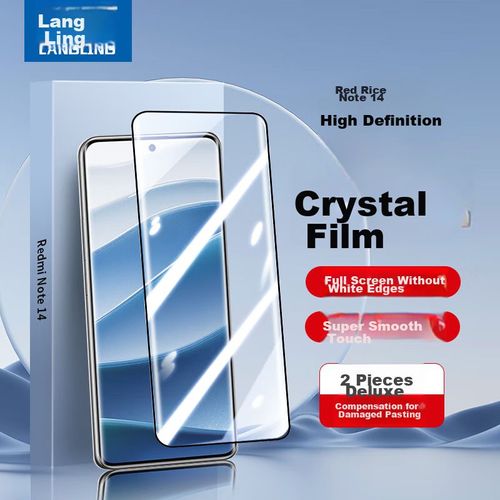Mica Protector De Pantalla Templado Para Xiaomi Redmi Note14 2 Pzs