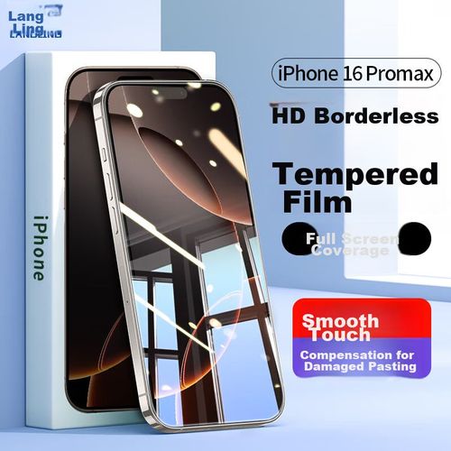 Mica Protector De Pantalla Langling Para iPhone 16 Pro Max Negro