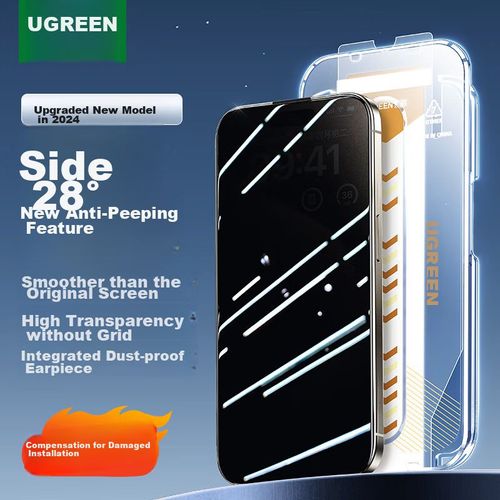 Mica Protector De Pantalla Privado UGREEN Para iPhone 15/16 Cristal Templado 28