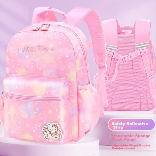 Mochila escolar Hello Kitty DB9686 de poliéster Rosa para niña