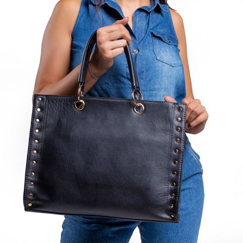 Bolsa castelli dama piel genuina tote grande elegante