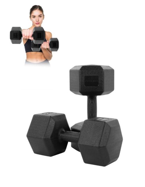 Mancuernas Pesas Hexagonales 12.5kg Altera Entrenamiento 2pz