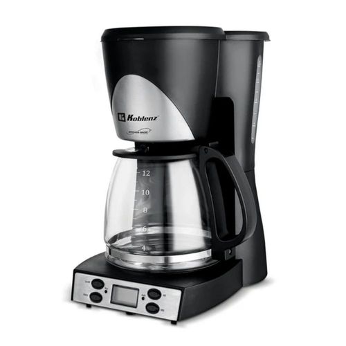 CAFETERA 12 TAZAS C/ NEGRO PROGRAMABLE MARCA KOBLENZ CKM-212 PIN