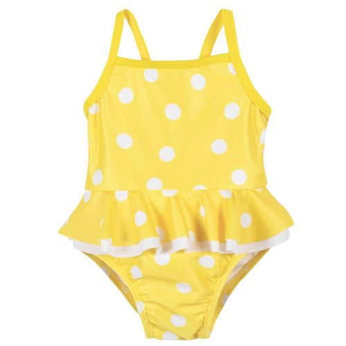 Traje de baño Gerber niña UPF 50+ amarillo 12m a 5 años