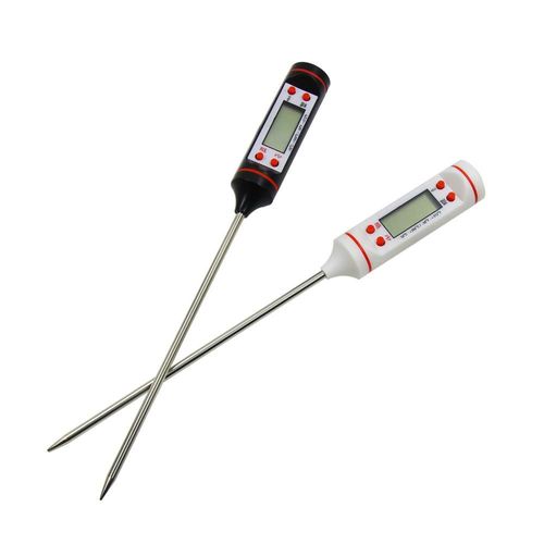 termómetro de alimentos, digital, termómetro para barbacoa, doméstico, de acero inoxidable, termómetro de alimentos