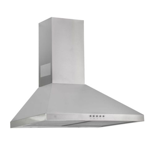 Campana para cocina de pared piramidal 60cm 3 Velocidades, Doble Filtro de malla metálica y Filtro de carbón activado, Extrae y Purifica Avera CEP60