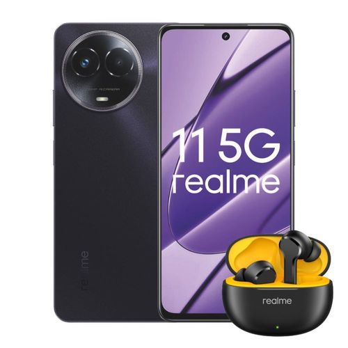 Realme 11 256GB Telcel Negro más Realme Buds T100