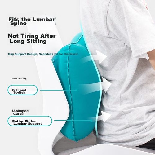 Cojín de Viaje Inflable Soporte Lumbar