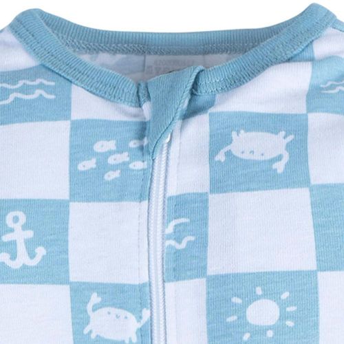Mameluco Gerber azul playa bebé body algodón ropa dormir