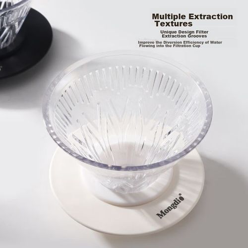 Cafetera de Goteo Mongdio V60 Filtro Malla Taza Blanca