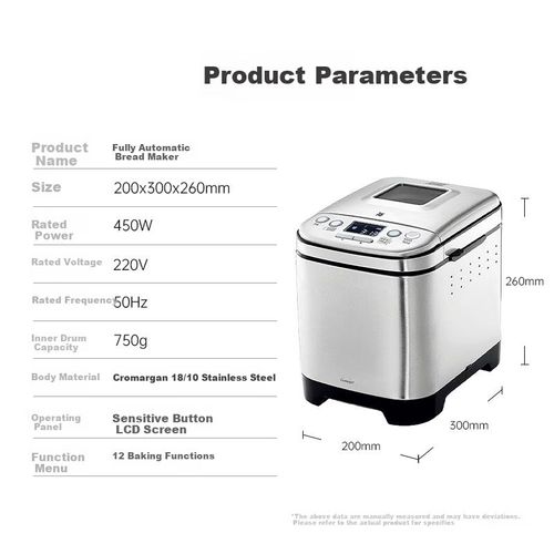 Máquina De Pan Wmf Fortuna 1514 750G Acero Inoxidable
