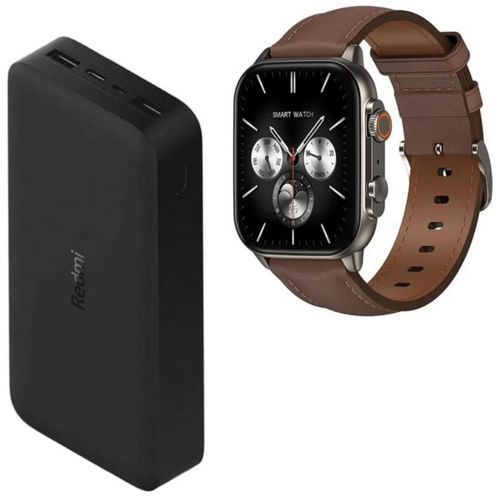 Power Bank Xiaomi Redmi Fast Charger  20 000 mHa con Smartwatch G Tide S5 Pro