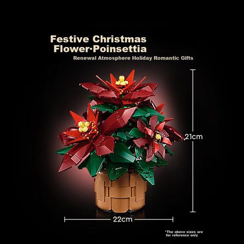 Set de LEGO [LEGO] 10370 Poinsettia de 608 piezas para decoración navideña