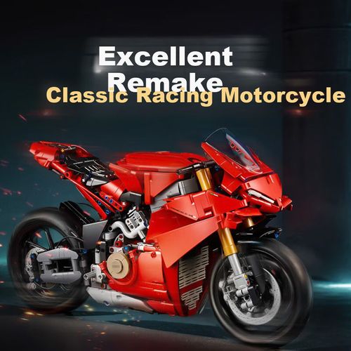 Motocicleta LEGO TECHNIC Ducati Panigale V4 S de bloques de construcción