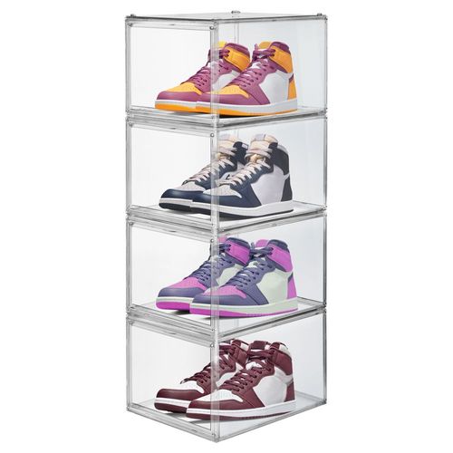 Set de Zapatera con 4 piezas Payton transparente.