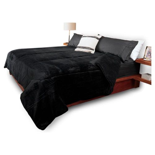 Cobertor - Edredón Térmico Negro Liso Mega King Size