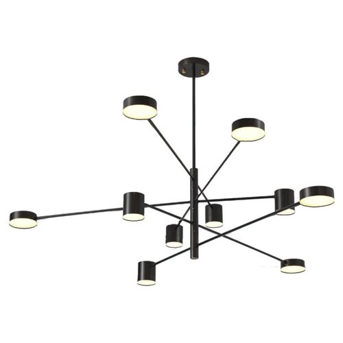 Lampara de techo estilo industrial hierro lampara downlight 10 luces