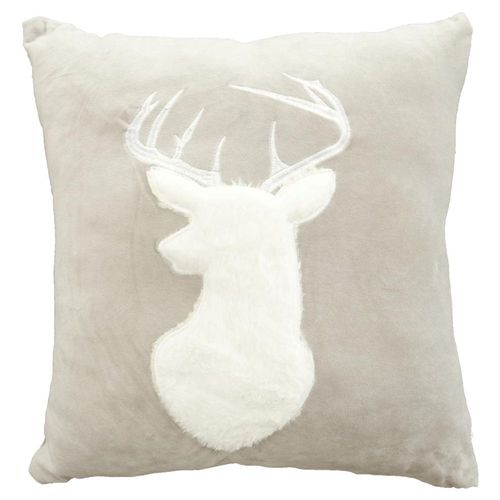 Paquete de 4 Fundas para cojín Decorativas 43x42 cm Alce gris