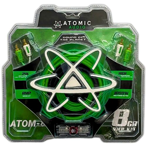 Kit de Instalación Atomic Audio ATOM-8 Calibre 8 RCA 1000W