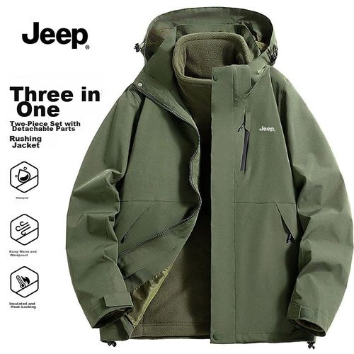 Chamarra Cortaviento Impermeable Forrada Para Hombre