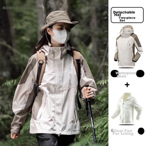 Chamarra 3 en 1 Impermeable Para Hombre y Mujer