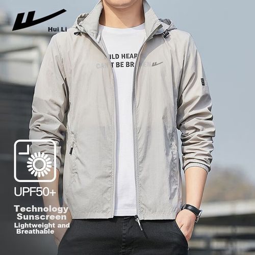 Chamarra Ligera de Verano Protección Solar Transpirable Para Hombre