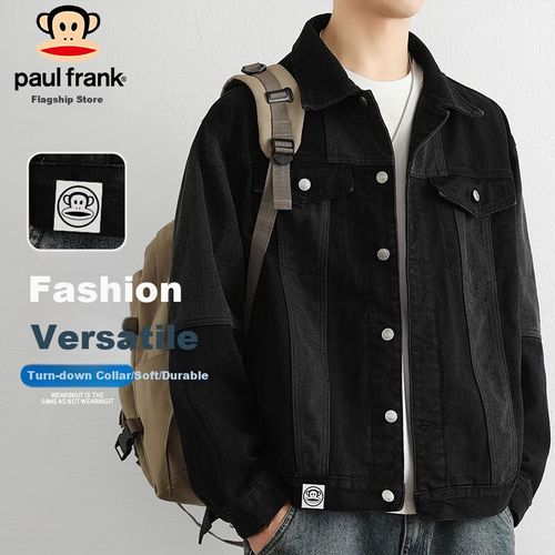 Chamarra de Mezclilla Negra Para Hombre