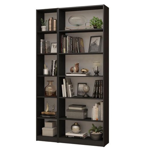 Kit Estante Librero Madesa 6908 y Organizador 6906 Negro