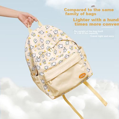 Mochila Toutou de tela Amarillo Unisex