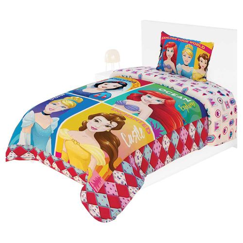 Edredón Ligero Individual + Funda Disney Princesa