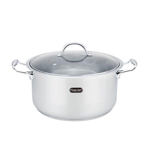 Olla Con Tapa 34 Cm 18.5 Litros Acero Inoxidable Inducción Fraciel