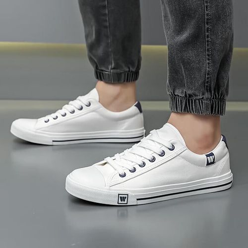 Tenis casuales Warrior Classic de lona Blanco unisex