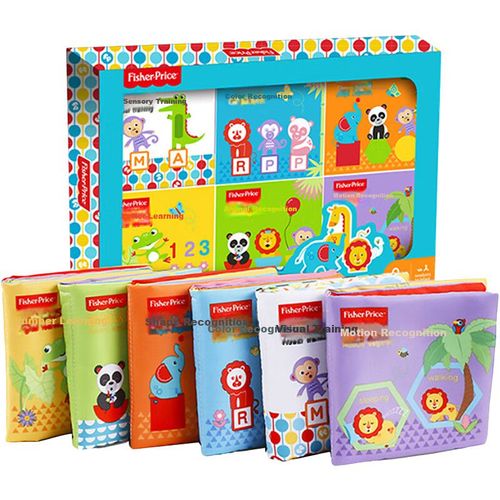 Conjunto de Libros de Tela FISHER-PRICE de poliéster para bebés