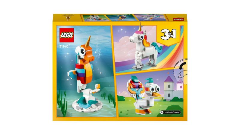 LEGO Creator en Unicornio Mágico 145 Piezas COLOR MULTICOLOR