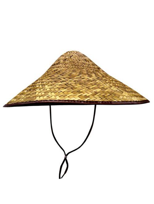 Sombrero Vietnamita Chino Japones Palma Arrozero Hombre Mujer Ligero Fresco Quemado U