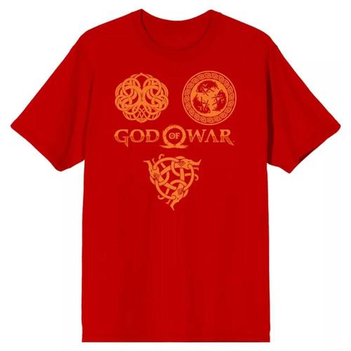 Playera de algodón God Of War color rojo talla mediana