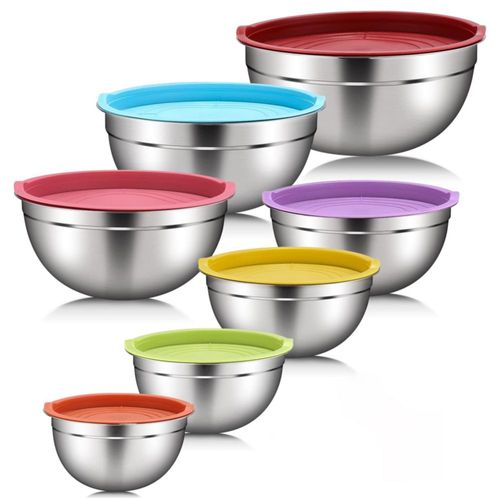 Juego de Ensaladera Bowl Acero Inoxidable Aquila 7 Piezas