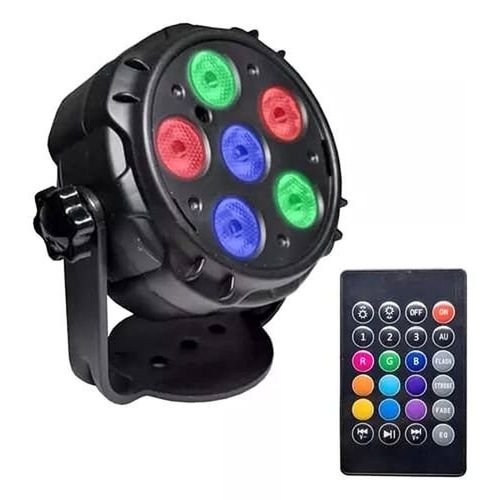Cañon ParLED 6x1w con Bocina Bluetooth control remoto