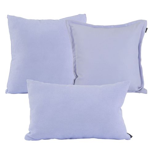 Set de 3 Cojines Decorativos Kappa + Zita + Delta Ela Lila CZD